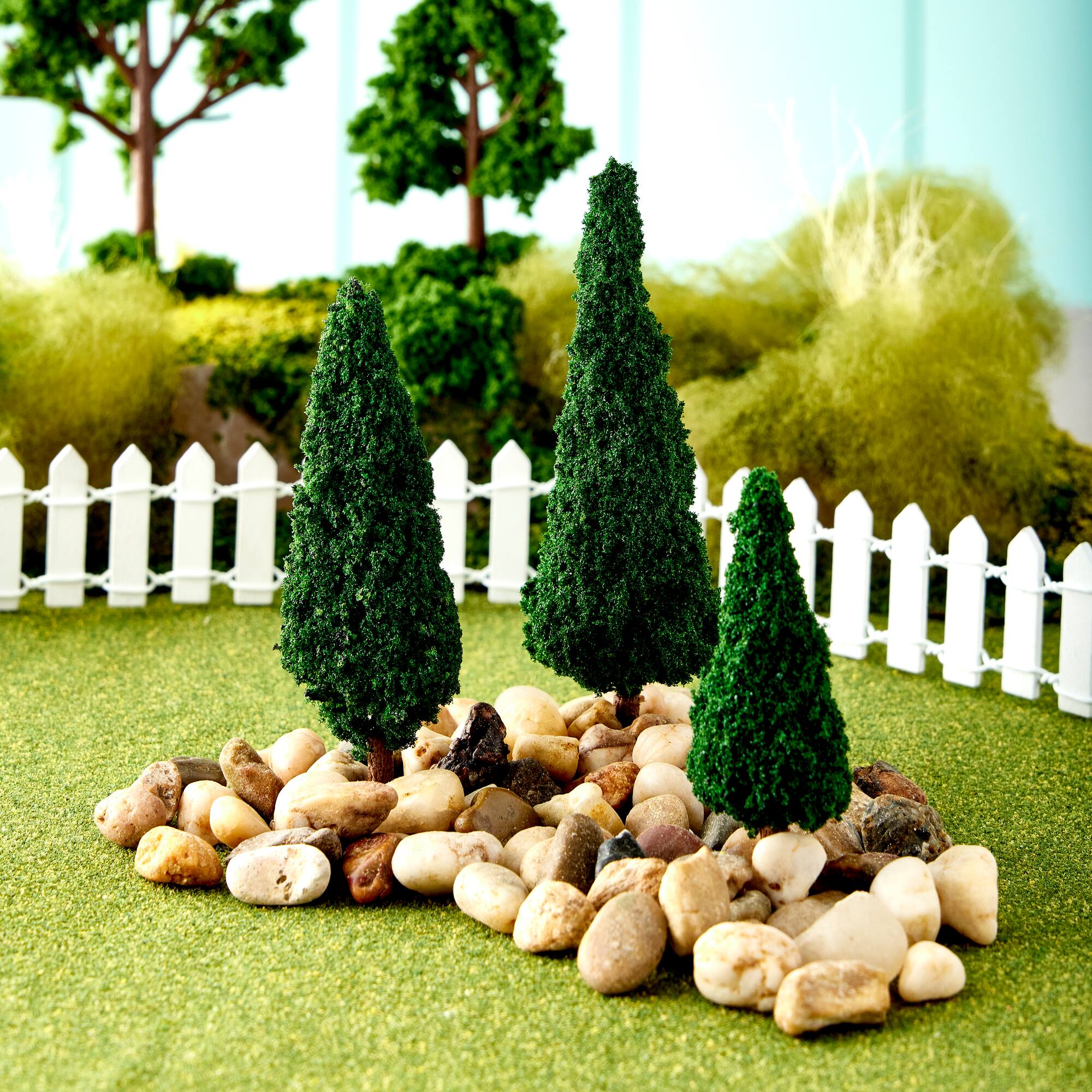 12 Packs: 5 ct. (60 total) Mini Evergreen Trees by Make Market®